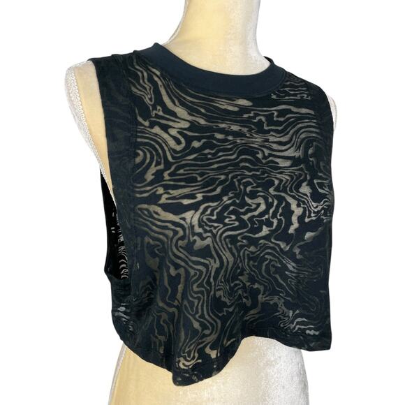 Lululemon All Yours Crop Tank Top Veil Black Size 6 - Picture 6 of 11
